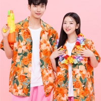 하와이안 꽃무늬 남방 반티