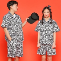 검정 교련복반티 세트 복고풍 의상