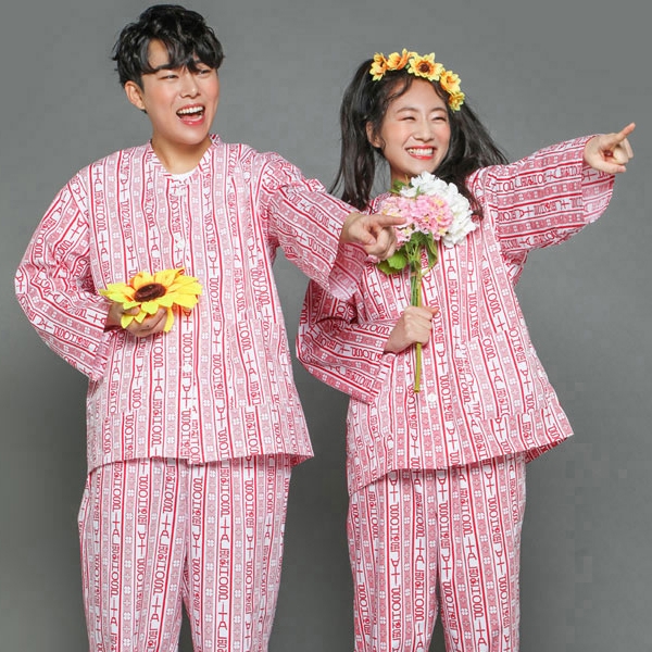 핑크 환자복 반티