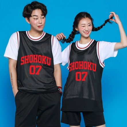 (블랙) 슬램덩크 체육대회 농구반티