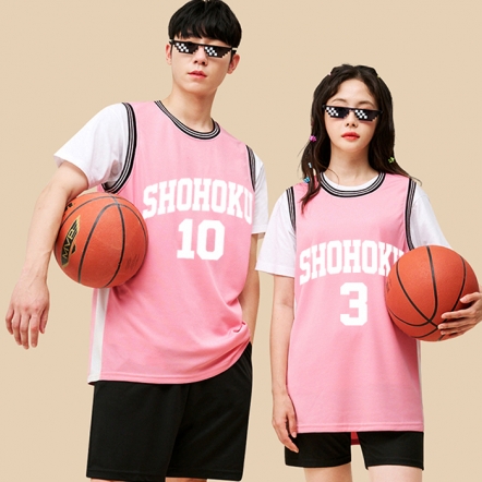 (핑크) 쇼호쿠 슬램덩크 농구나시 반티