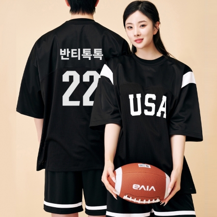 USA 블랙 럭비반티