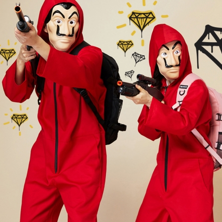 레드 점프수트 (긴팔/긴바지)