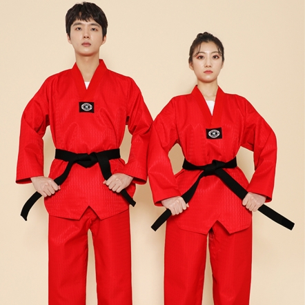 태권도 도복 반티 (빨강)