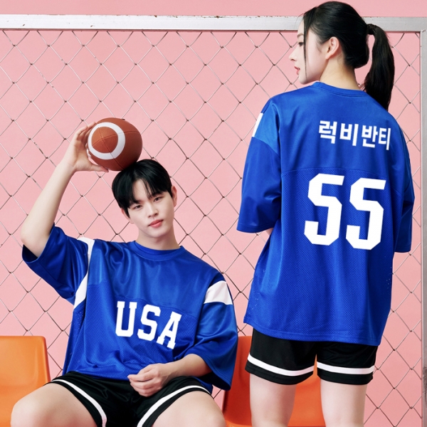 USA 블루 럭비반티