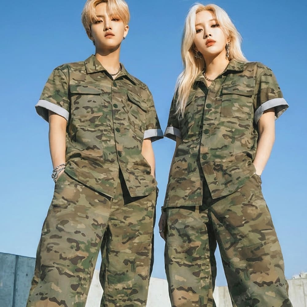 US카모 개구리 군복 반티 세트 밀리터리 BT-328